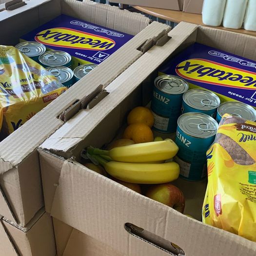 Boxes contain enough for 10 breakfasts, School Food Matters say. Picture: School Food Matters