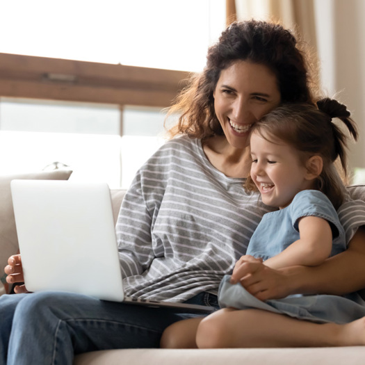 Phase one of the research found that digital communication can be used to complement face-to-face services for children and families. Picture: Adobe Stock