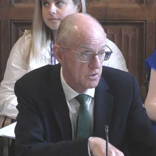 Nick Gibb was quizzed by MPs over high absence rates in schools at an education select committee evidence session. Picture: ParliamentTV