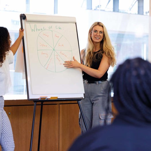 Training delivered by the programme’s coaches aims to empower young people with the skills to change their own futures. Pictures: Resurgo