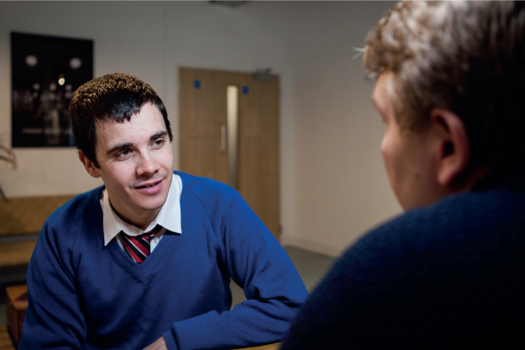 One-to-one mentoring discussions aim to build a young person's confidence while addressing complex personal challenges