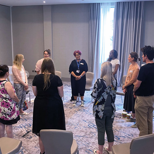 Sessions for parents involve a mixture of group discussion, games and ‘nurturing’