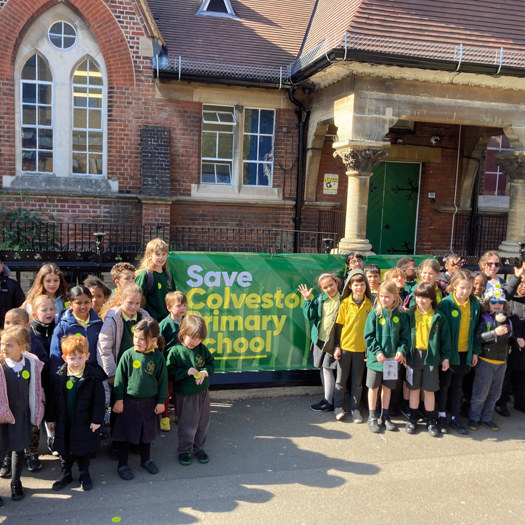Campaigners aim to stop plans to close Colverstone Primary School in Hackney. Picture: Save Colverstone Primary School